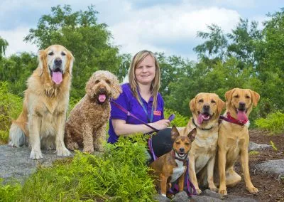 Hayley and dogs